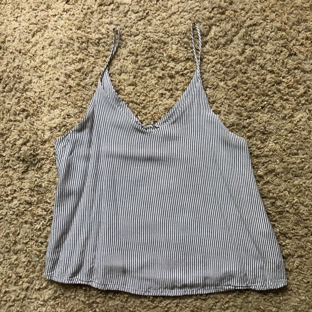 Blue/White Stripe Top